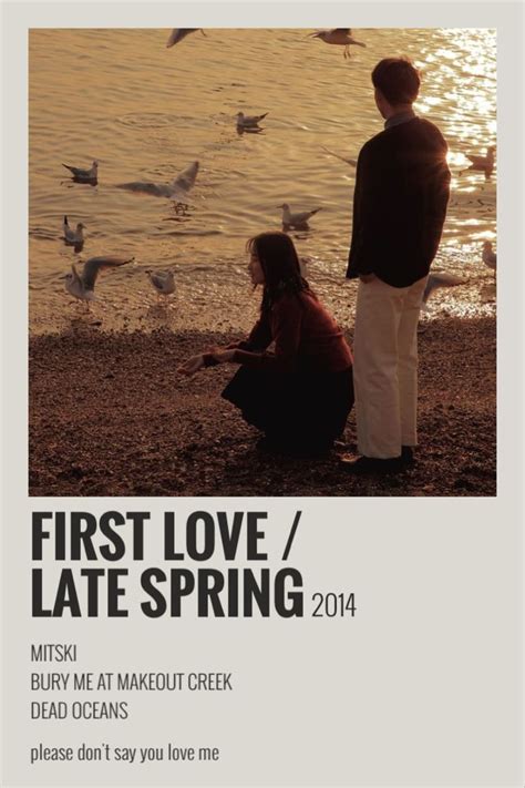 first love / late spring mitski | Vintage music posters, Music poster design, Music poster ideas