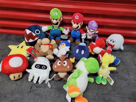 SUPER MARIO PLUSH Lot Brothers Nintendo Figures Stuffed Set Waluigi Mario Kart i $89.99 - PicClick