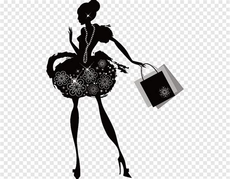 Free download | Shopping Silhouette, Shopping woman fashion silhouette ...