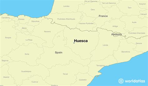 Where is Huesca, Spain? / Huesca, Aragon Map - WorldAtlas.com