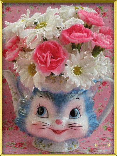 flores encontrradas en la web | Tea pots, Kitsch, Vintage kitsch