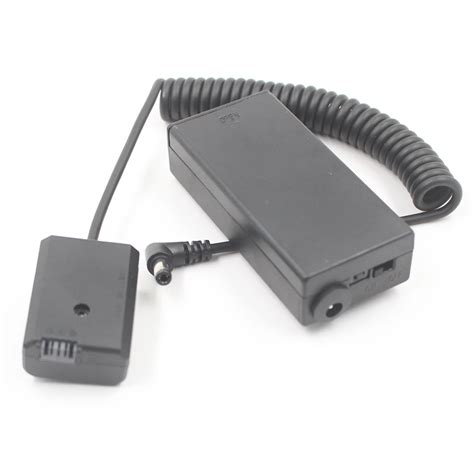 Camera Dummy Battery Power Adapter Charger for Sony Black Electric NP Fw50 Alpha A6500 A6300 ...