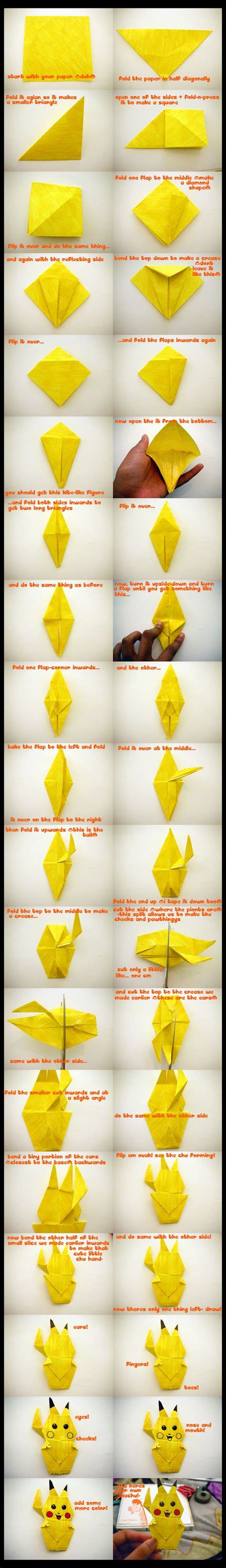 How To: Make An Origami Pikachu | Bit Rebels