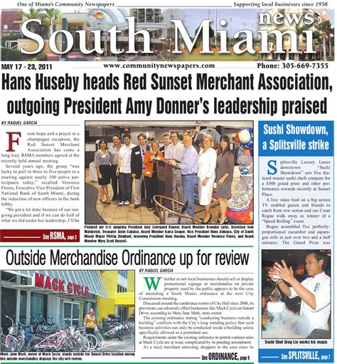 South Miami News 5.17.2011 by Community Newspapers - Issuu