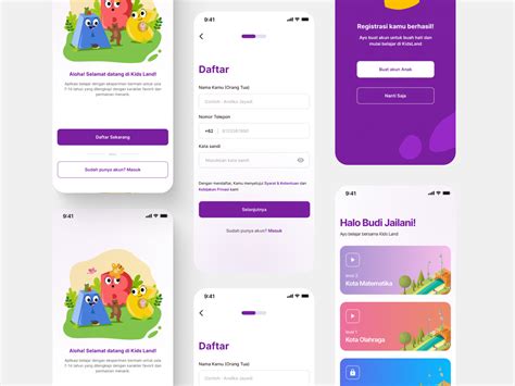 KidsLand - Mobile App Learning for Kids | Figma