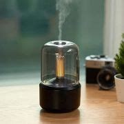 OverJoyz,Candlelight Flame Air Diffuser, Portable Essential Oil Diffuser Noiseless