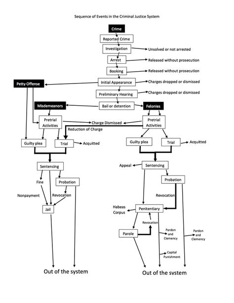 Flow Chart- Criminal Justice System Diagram | Quizlet