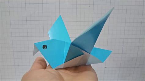 Origami bird.Easy crafts 3D paper bird for kid.cute diy you need see