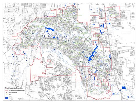 The Woodlands Boundary Map