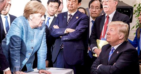 Donald Trump, Angela Merkel G7 Summit Photo Explained