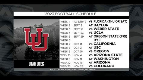 Utah's 2023 football schedule: Previewing the Utes’ season - YouTube