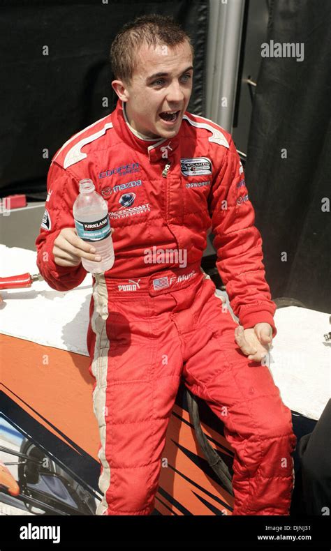 Apr 19, 2008 - Long Beach, California, USA - FRANKIE MUNIZ on pit row after racing in an ...