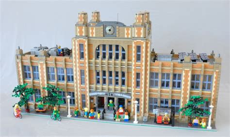 LEGO MOC Modular School by peedeejay | Rebrickable - Build with LEGO