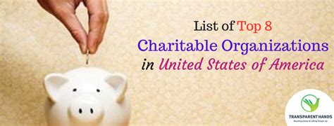 8 Top Charity Organizations in the USA | Charitable Organizations