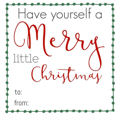 Merry Christmas Gift Tags Free Printable