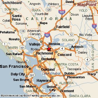 Martinez, California Area Map & More