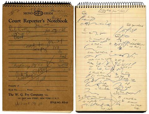 Original Jack Ruby Trial Notebook