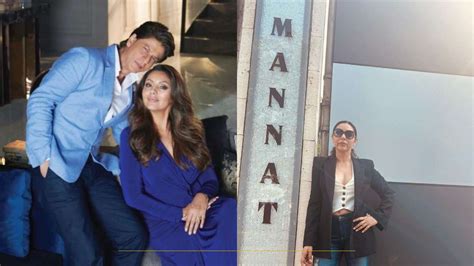 Shah Rukh Khan's Mannat nameplate is NOT diamond studded; Gauri Khan ...