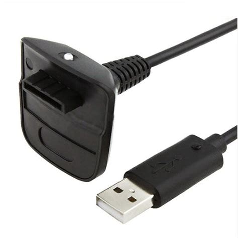 Black Color Wireless Controller USB Charging Cable for Xbox 360 - US$3.42