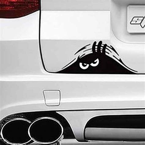 Reflective Waterproof Fashion Funny Peeking Monster Car Sticker Vinyl ...