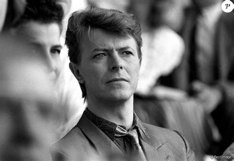 David Bowie lors du Live Aid au Wembley Arena de Londres, le 13 juillet ...