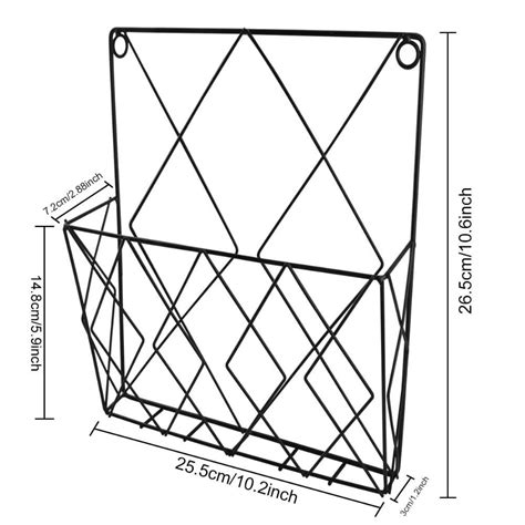 Iron Metal Mesh Folder Wall File Rack Organizer Holder Office | eBay