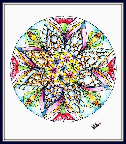 Seed of life | Tangle art, Seed of life, Mandala art