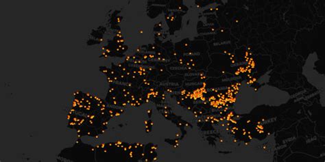 Interactive Map of Fire Dectection - Europe (VIIRS) • Live Earth ...