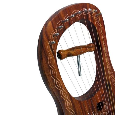 Rosewood Lyre Harp 10 Strings - Scottish Kilt Collection