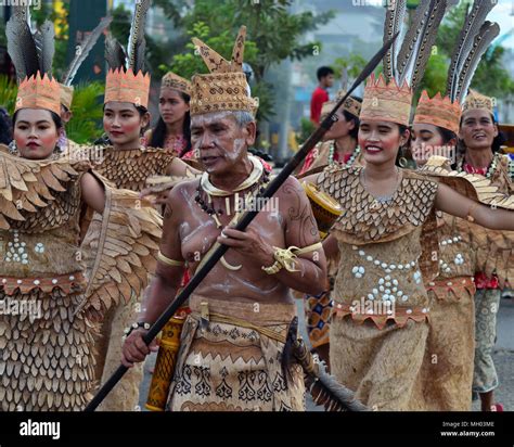 Borneo cultural festival is held once a year in South Borneo, Indonesia ...