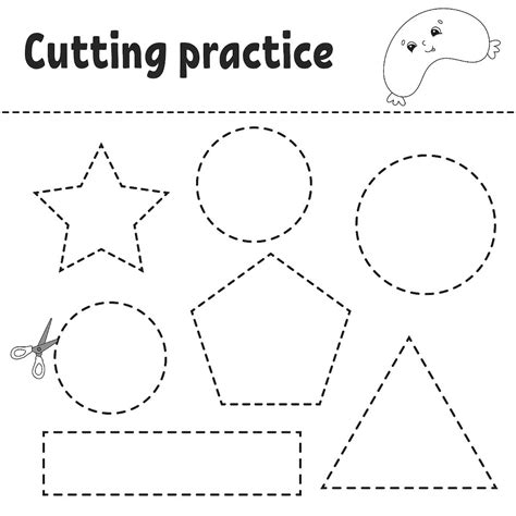 pin on transition - paper cutting lines shapes worksheets for preschool fine motor practice with ...