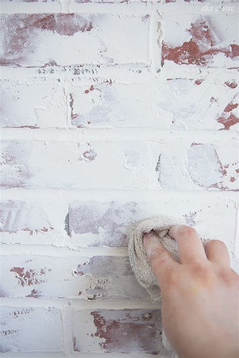 German Smear/ German Schmear Faux Brick Wall - Ella Claire & Co.