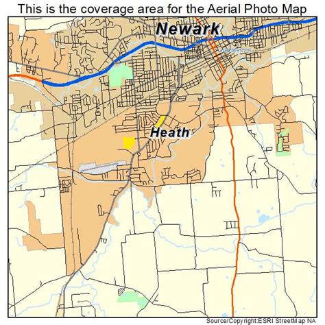 Aerial Photography Map of Heath, OH Ohio