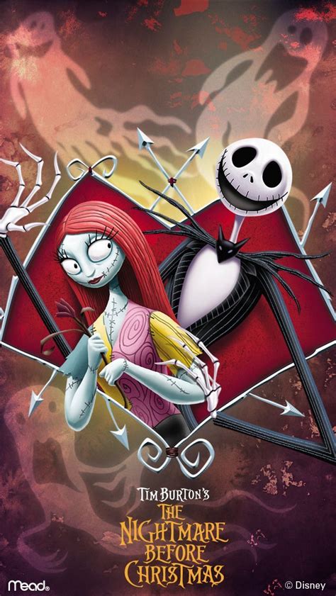 Jack and Sally iPhone Wallpaper ️ ( Got this wallpaper with my 2017 The Nightmare Before ...