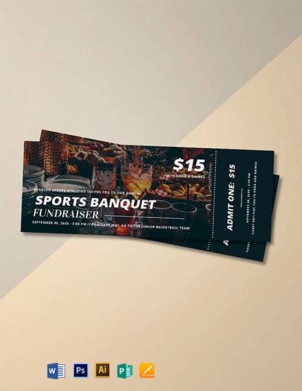 7+ Banquet Ticket Templates - Free Downloads | Template.net