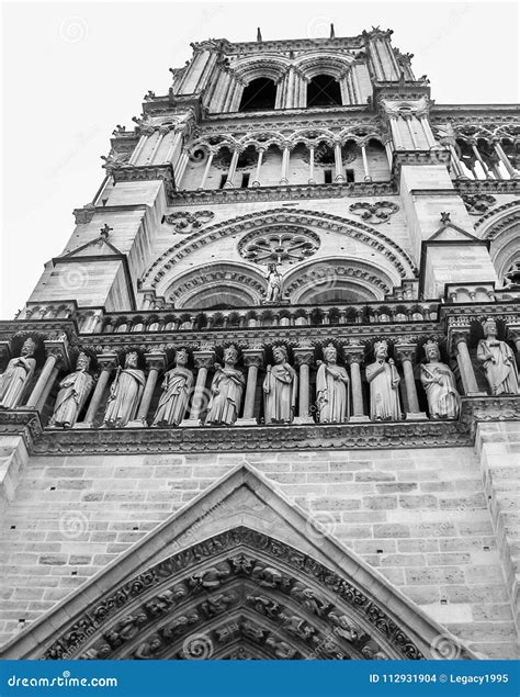 Notre Dame Bell Tower editorial stock image. Image of catholicism ...