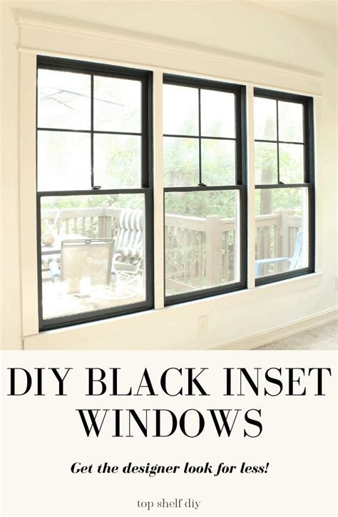 DIY Black Inset Windows - Top Shelf DIY