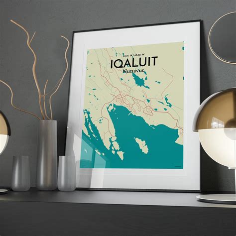 Iqaluit City Map, Art Print, Wall Decor - OurPoster.com