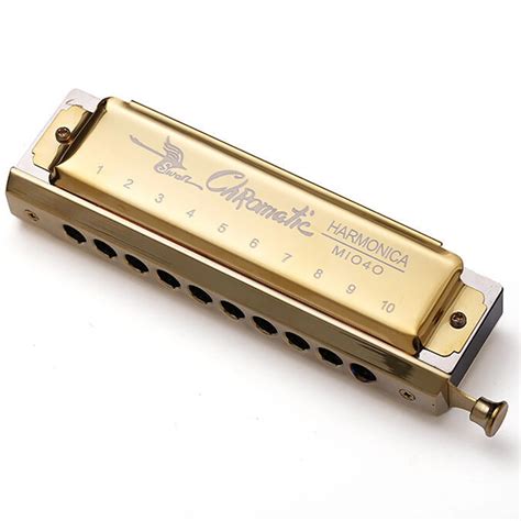 Swan Chromatic Harmonica 10 Holes Blues Harp Mouth Organ Key C Note ...