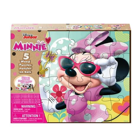 Minnie Mouse 5-Pack of Wood Puzzles - Walmart.com - Walmart.com