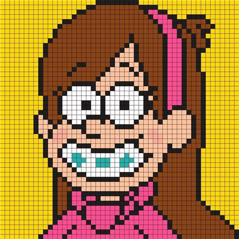 Pin by Sara on Gravity falls | Minecraft pixel art, Pixel art pattern ...