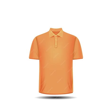 Premium Vector | Vector orange polo shirt design