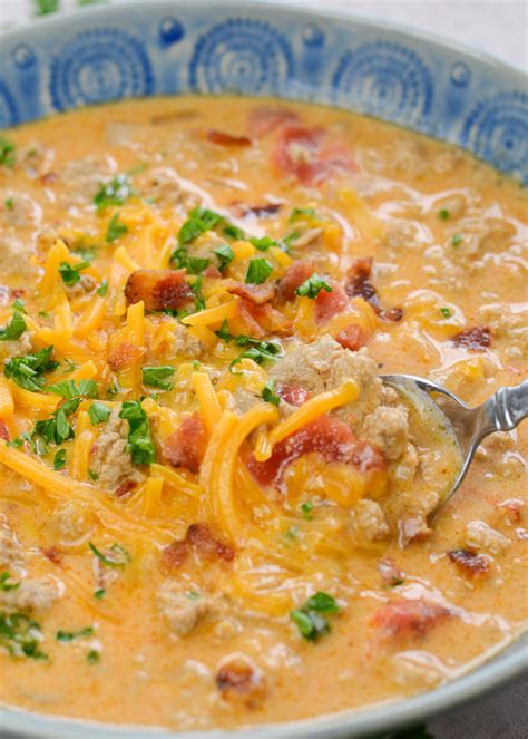 Keto Cheeseburger Soup Recipe (with Bacon!) - The Best Keto Recipes