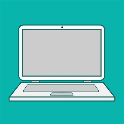 laptop outline vector icon 1662941 Vector Art at Vecteezy