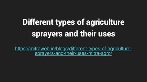 PPT - Different types of agriculture sprayers and their uses PowerPoint ...