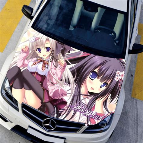 DIY Car Styling Hood Sticker Sexy Anime Decals Camouflage Vinyl Film ...