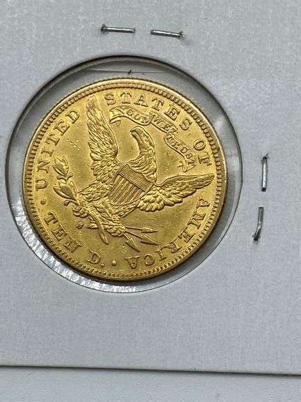 1888 US $10 gold coin - Dixon's Auction at Crumpton