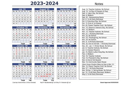 ROWVA CUSD #208 - The 2023-2024 School Year Calendar has...