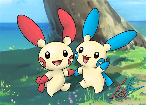 311-312 - Plusle and Minun by neoyurin on DeviantArt