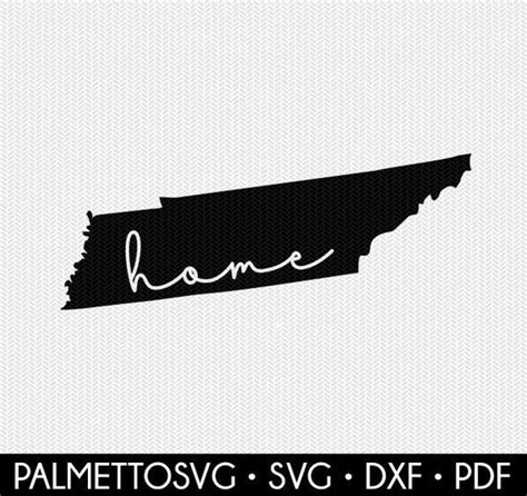 Tennessee Home Svg Dxf File Silhouette Cameo Cricut - Etsy